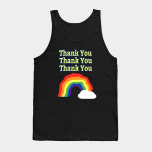 Rainbow "thank you" Tank Top